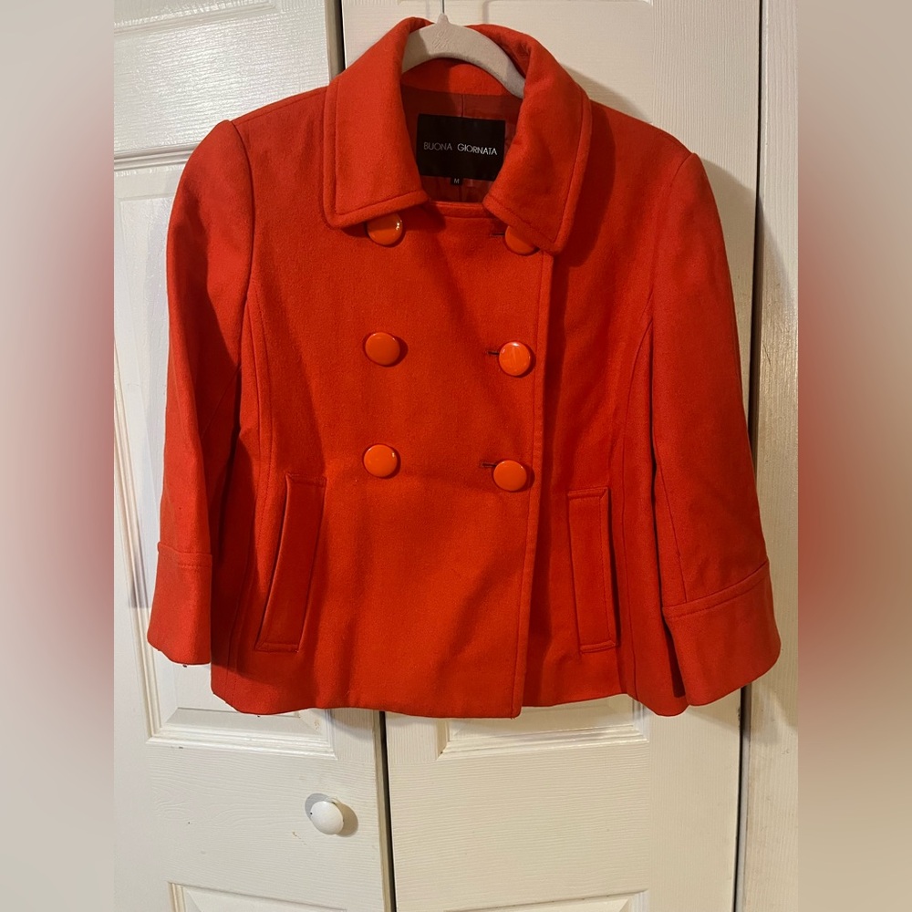 Buona Giornata Cropped Wool Jacket Size M